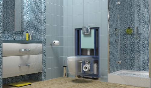 Broyeur sanitaire - SANIWALL PRO - SFA Sanitrit España - à usage domestique