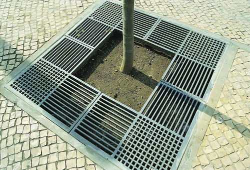 Grille d'arbre carrée - GG - LARUS DESIGN - en fonte / en acier