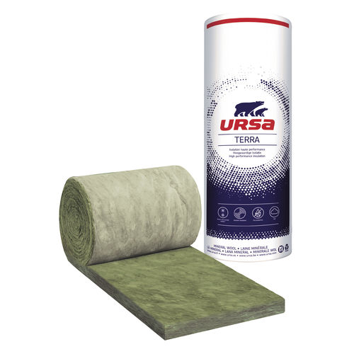 Isolant thermo-acoustique - TERRA : PLATEAU 40 R - URSA France - en laine de verre / en rouleau / pour façade