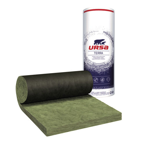 Isolant thermo-acoustique - TERRA : MRV 40 NOIR - URSA France - en laine de verre / en rouleau / pour toiture métallique