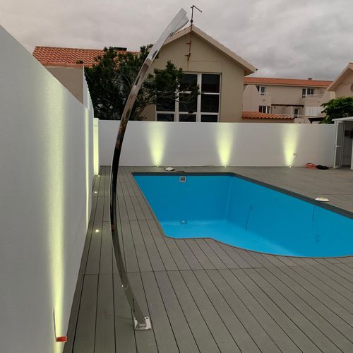 Douche d'extérieur de piscine - LU 5900  - Ama Luxury Shower - en acier inoxydable / résidentielle