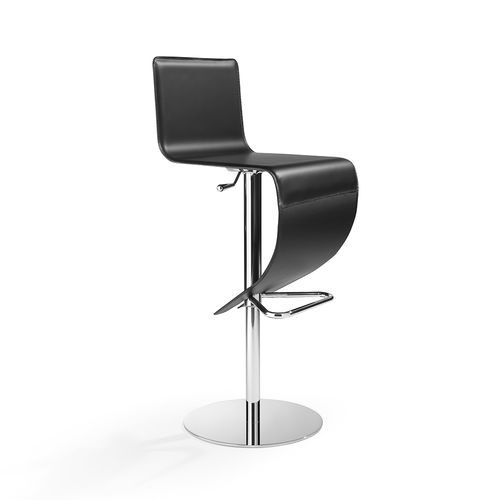 Chaise de bar contemporaine - STELLA SG - Julia - d'intérieur / en cuir / en acier chromé