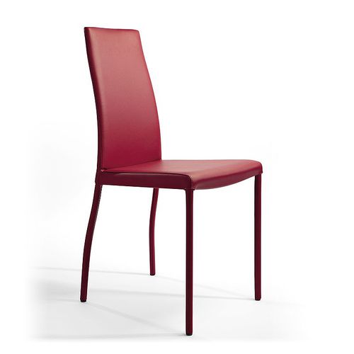 Chaise contemporaine - MOA - Julia - d'intérieur / en cuir / tapissée