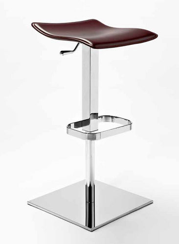 Tabouret de bar contemporain - NAPO - Julia - avec piètement en acier / tapissé / réglable