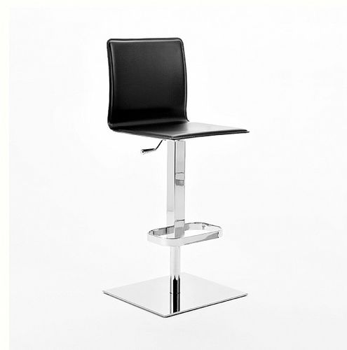 Chaise de bar contemporaine - DODO  - Julia - d'intérieur / en cuir / en acier chromé