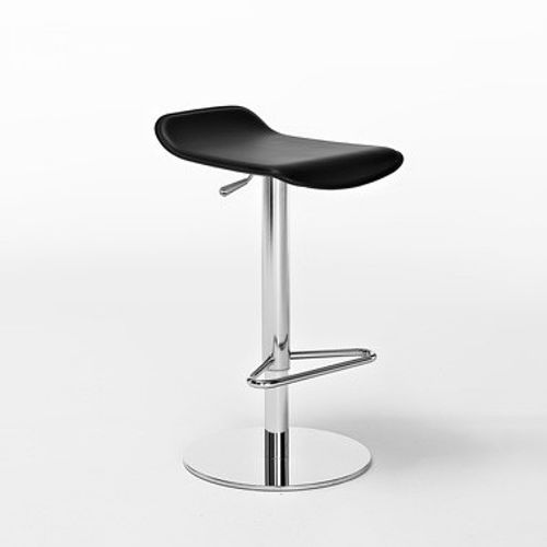 Tabouret de bar contemporain - KONGA - Julia - avec piètement en acier chromé / tapissé / réglable