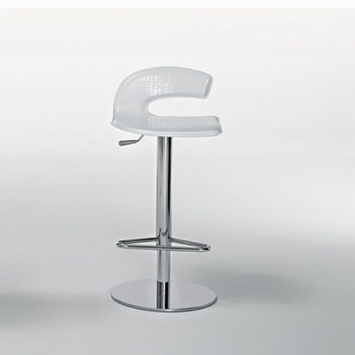 Tabouret de bar contemporain - SAX - Julia - avec piètement en acier / tapissé / réglable