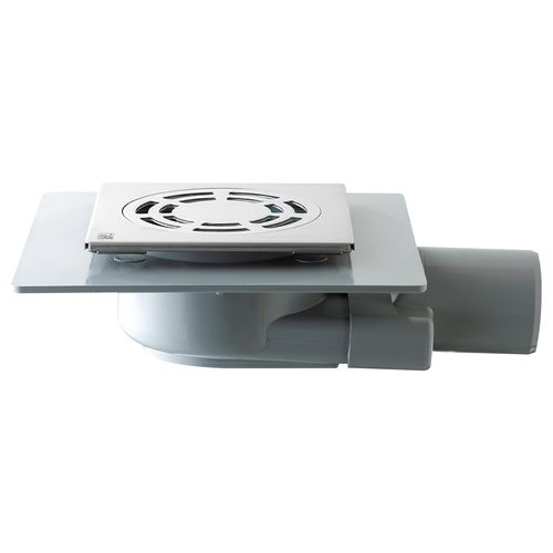 Siphon de sol en ABS - 2655.491.8 - OMP TEA - en acier / pour salle de bain / carré