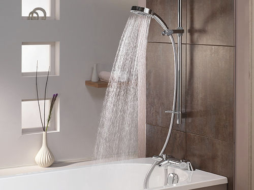 Mélangeur pour douche - HIQUXT - aqualisa - pour baignoire / à poser / en métal chromé