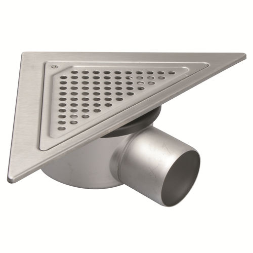 Bonde de douche en acier inox - 110.360.075 - blucher france