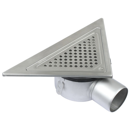 Bonde de douche en acier inox - 110.370.075 - blucher france