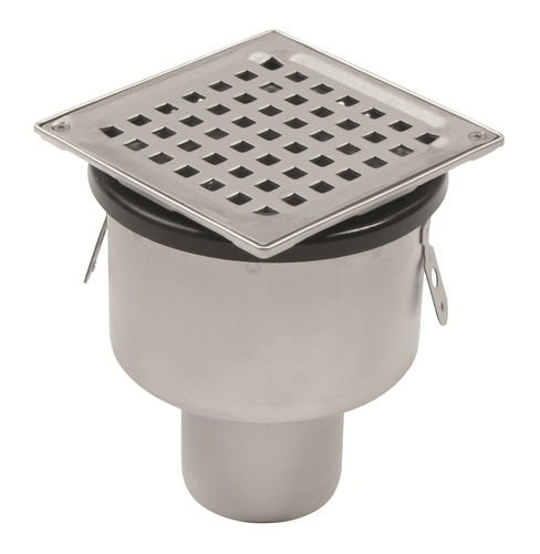 Bonde de douche en acier inox - 150.300.075 - blucher france