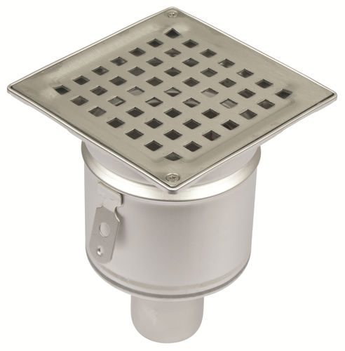 Bonde de douche en acier inox - 160.300.050 - blucher france