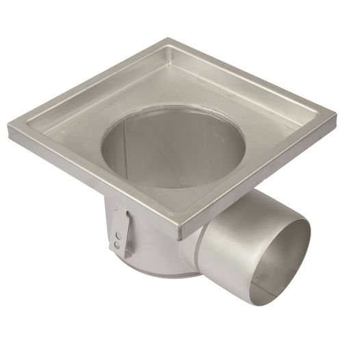 Siphon de sol en acier inox - 726.401.110 - blucher france - pour applications industrielles / carré