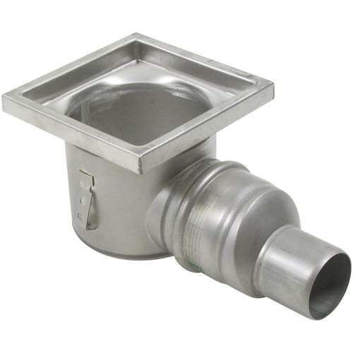 Siphon de sol en acier inox - 726.402.075 - blucher france - pour applications industrielles / carré