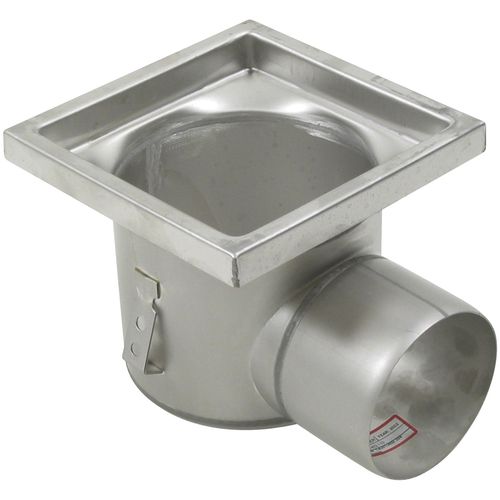 Siphon de sol en acier inox - 726.402.110.01 - blucher france - pour applications industrielles / carré