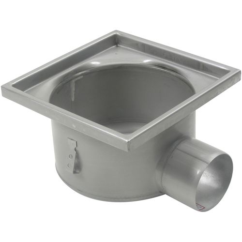 Siphon de sol en acier inox - 726.403.110 - blucher france - pour applications industrielles / carré