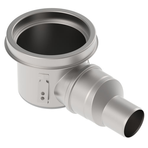 Siphon de sol en acier inox - 726.502.075 - blucher france - pour applications industrielles / rond