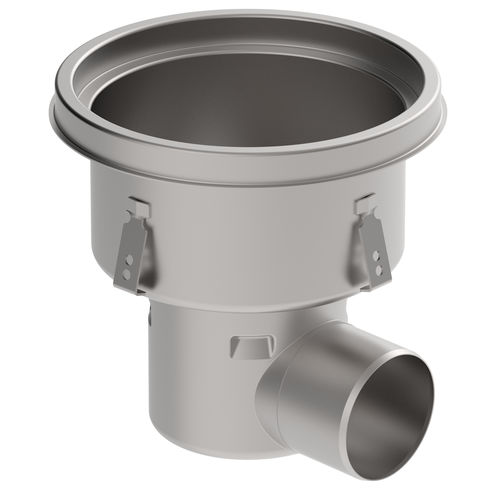 Siphon de sol en acier inox - 756.503.110 - blucher france - pour applications industrielles / rond