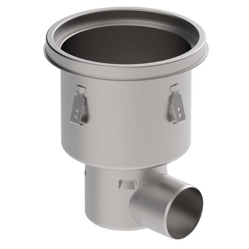 Siphon de sol en acier inox - 756.573.110 - blucher france - pour applications industrielles / rond
