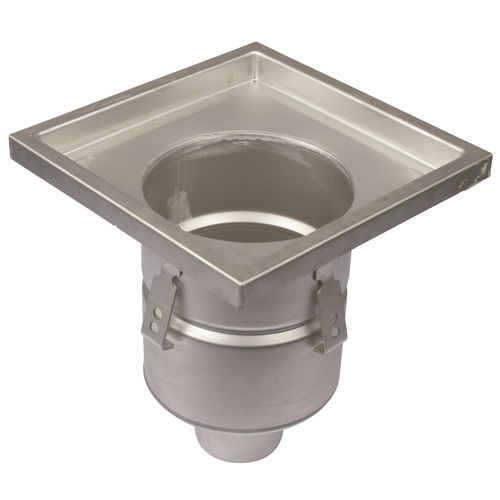 Siphon de sol en acier inox - 760.401.075 - blucher france - pour applications industrielles / carré