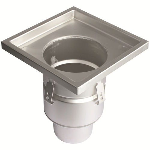 Siphon de sol en acier inox - 760.401.110 - blucher france - pour applications industrielles / carré
