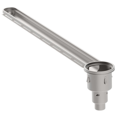 Caniveau de douche en acier inoxydable brossé - 676CC010-00DF - blucher france