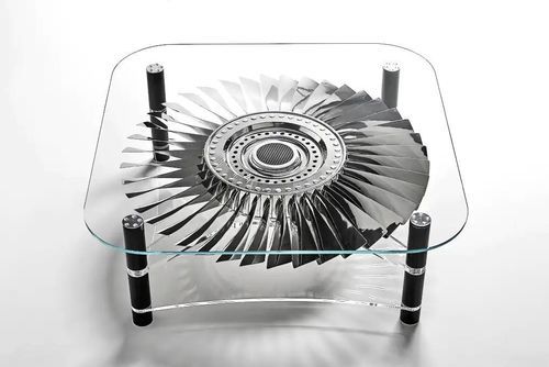 Table basse en pièces d'avion - AIR-TAV0165 FURNITURE MADE FROM AIRPLANE PARTS - Arteinmotion - design / en carbone / en PMMA