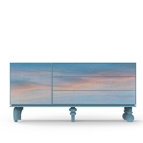 Buffet contemporain - CB-1811 + BB-180 + FT-1 + FT-2 + FT-5 + FT-4 + N° 2 FT-6 - Momenti - en MDF / en résine / en fibre de verre