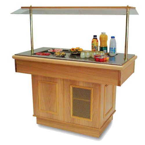 Buffet réfrigéré central - KALOMA : 700 - SERVIZIAL - à roulette / pour restaurant