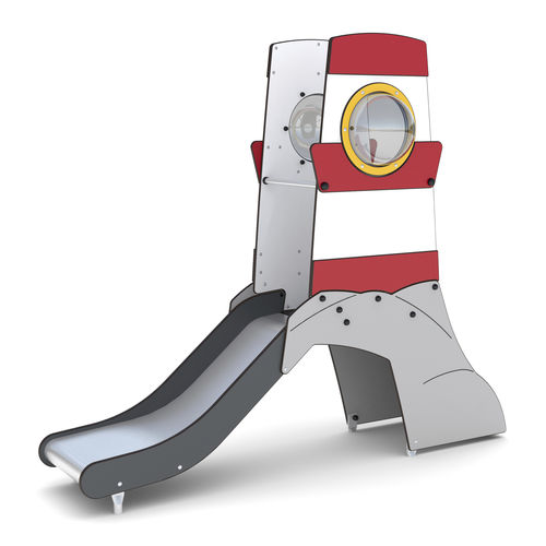 Toboggan droit - PORTLAND - HAGS Aneby AB - pour aire de jeux / en acier inoxydable / en polyéthylène