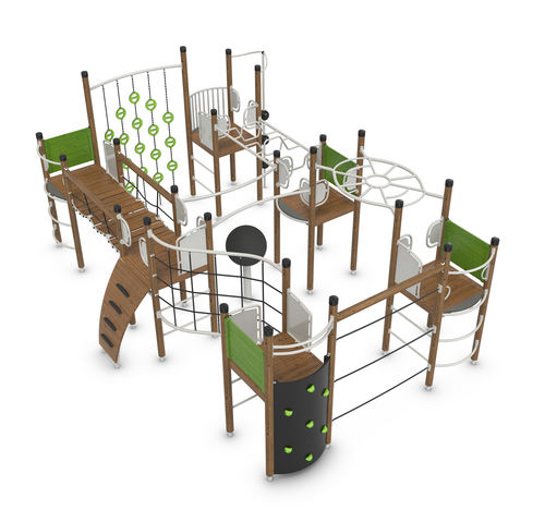Grimpeur pour aire de jeux - UNIPLAY EGGEGRUND - HAGS Aneby AB - en bois / en aluminium