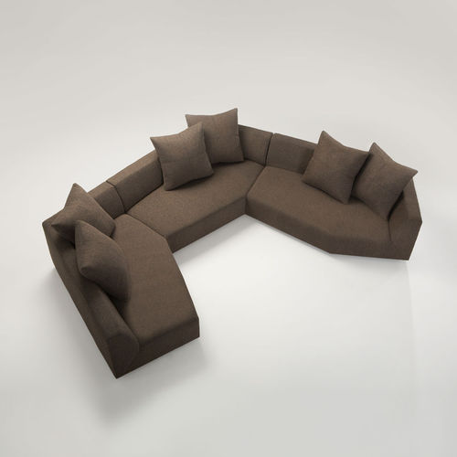 Canapé modulable - MITOSI  - VIOSKI - contemporain / en tissu / marron