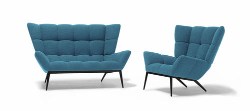 Canapé contemporain - TUULLA LOVESEAT - VIOSKI - en tissu / jaune / 2 places