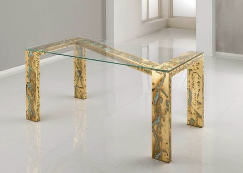 Table contemporaine - OROOXY ZETA - KAP International - en verre / rectangulaire / d'extérieur