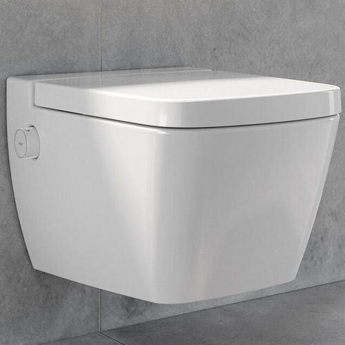 Toilette suspendue - TECEONE - TECE Italia - en céramique / rectangulaire / moderne