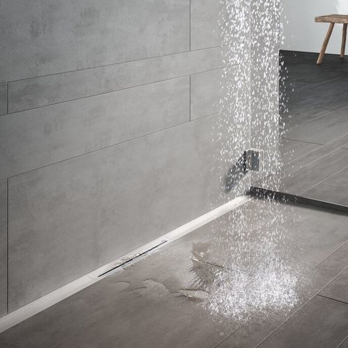 Caniveau de douche en acier inoxydable - TECEdrainprofile - TECE Italia - en grille