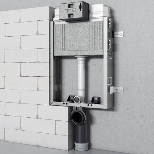 Batî-support pour toilettes suspendues - TECEBOX - TECE Italia - avec réservoir de chasse d'eau
