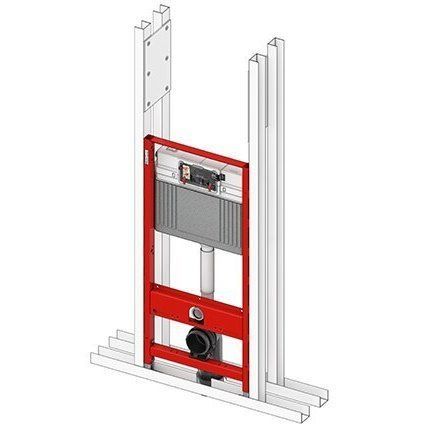 Batî-support avec réservoir de chasse d'eau - TECEPROFIL MODULE - TECE Italia - pour toilettes suspendues / pour urinoir / pour vasque murale