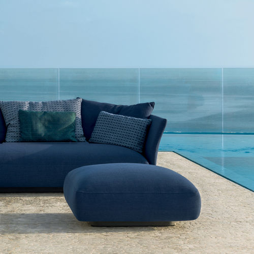 Pouf contemporain - CLIFF - TALENTI - en tissu / carré / déhoussable