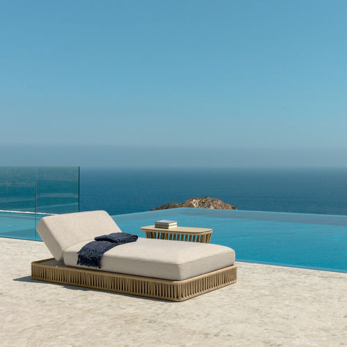 Bain de soleil contemporain - CLIFF - TALENTI - en tissu / en métal / dossier ajustable