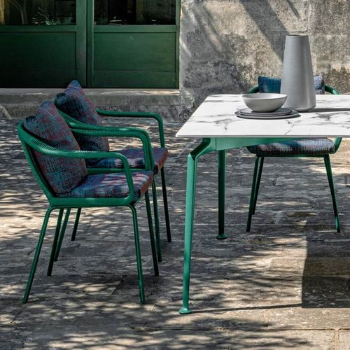 Chaise de salle à manger contemporaine - CRUISE - TALENTI - d'intérieur / de jardin / en tissu