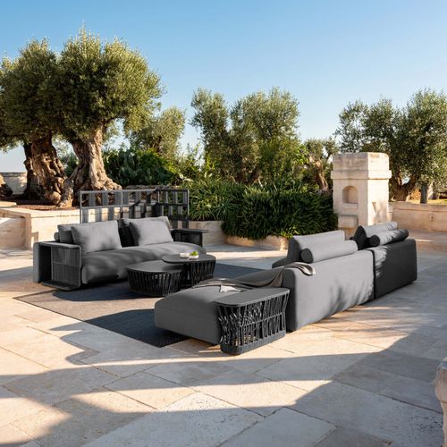 Pouf contemporain - CLIFF D&Egrave;CO - TALENTI - en tissu / carré / déhoussable