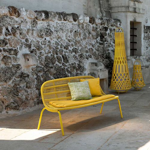 Canapé contemporain - PANAMA LOVE - TALENTI - de jardin / en tissu / en corde