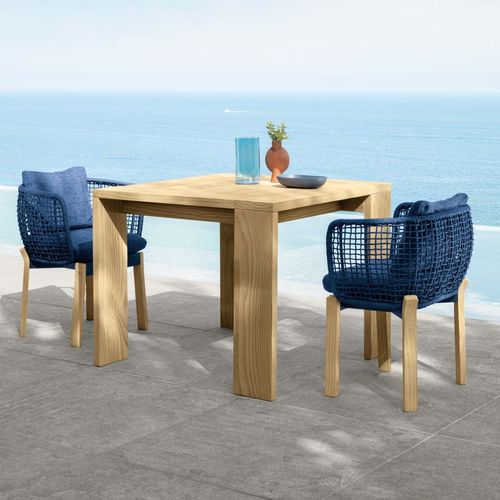 Table à manger contemporaine - ARGO - TALENTI - en bois / avec piètement en bois / carrée