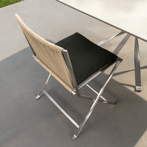 Chaise de salle à manger contemporaine - GEORGE - TALENTI - d'intérieur / d'extérieur / en tissu