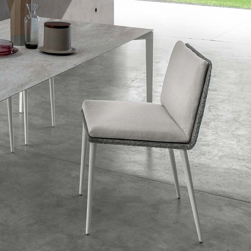 Chaise de salle à manger contemporaine - LEAF - TALENTI - d'intérieur / de jardin / en tissu