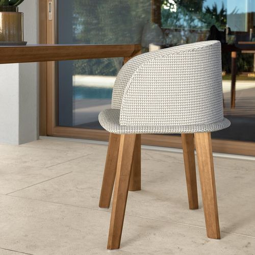 Chaise de salle à manger contemporaine - CLEOSOFT - TALENTI - d'intérieur / de jardin / en tissu