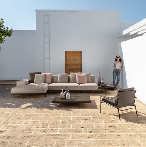 Canapé modulable - ALLURE - TALENTI - contemporain / d'extérieur / en textile résistant à l'eau
