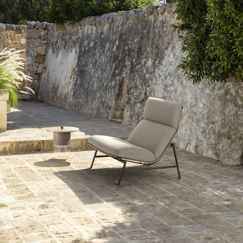 Fauteuil contemporain - ALLURE - TALENTI - en tissu / en aluminium / à coussins